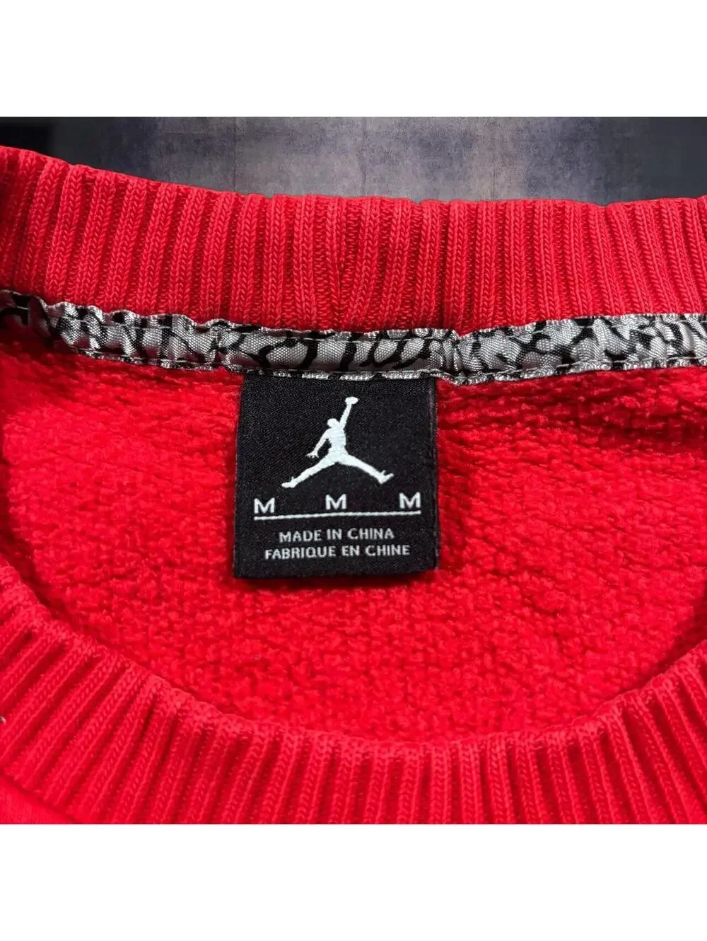 Authentic Jordan red crewneck pullover